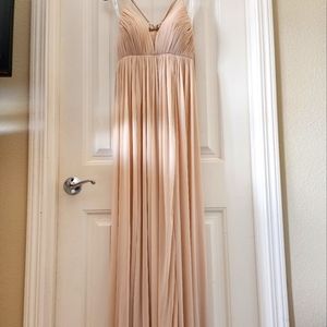 Azazie "Kahlan" dress in Champagne